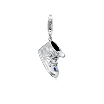 silver baby booties