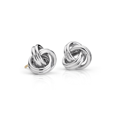 Love Knot Earrings in Sterling Silver | Blue Nile