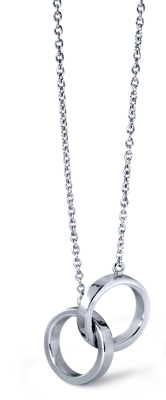 necklace silver infinity sterling rings pendant double lagos inlay maya lapis 24mm bluenile