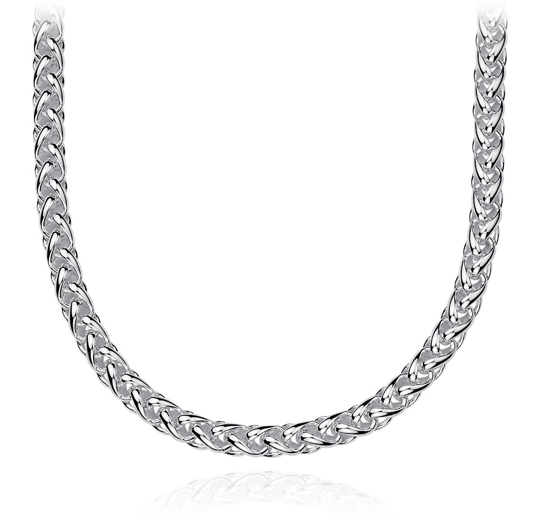 Wheat Chain Necklace in Sterling Silver | Blue Nile