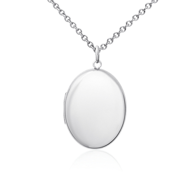 Oval Cut Sapphire Cushion Setting Sterling Silver Pendant Set