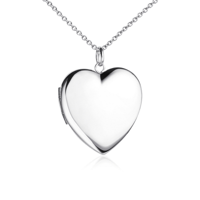 Engravable Sweetheart Locket In Sterling Silver Blue Nile