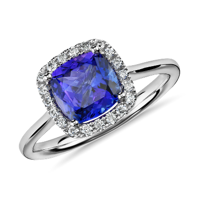 tanzanite and diamond ring