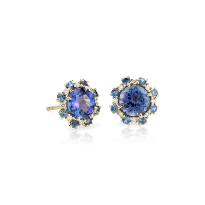 tanzanite studs