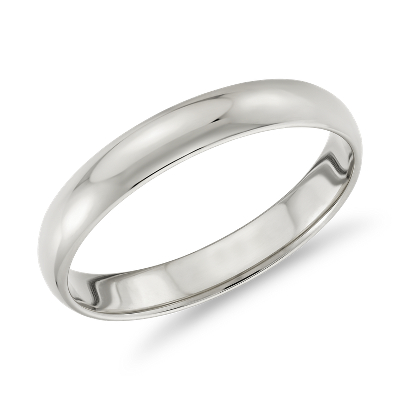 Classic Wedding Ring in 14k White Gold 