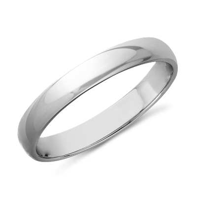 Classic Wedding Ring in 14k White Gold (3mm) | Blue Nile