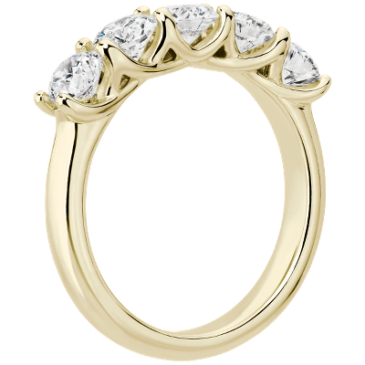 Side profile view of ring