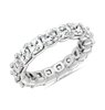 Asscher and Cushion Diamond Eternity Ring in Platinum (4.56 ct. tw.)