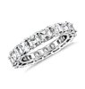 Asscher Cut Diamond Eternity Ring in 18k White Gold (4.99 ct. tw.)