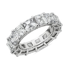 NEW Asscher Cut Diamond Eternity Ring in Platinum (10.0 ct. tw.)
