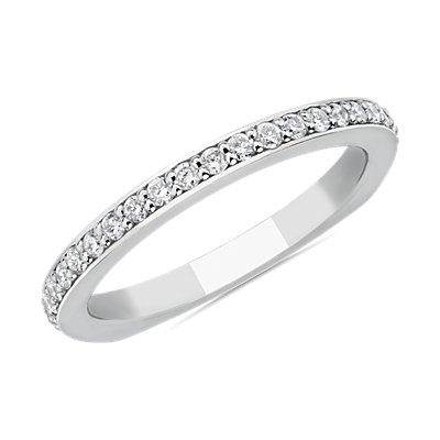 Bella Vaughan Euro Shank Diamond Wedding Ring in Platinum (0.34 ct. tw.)