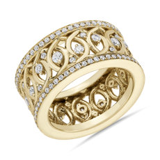 Bella Vaughan Openwork Diamond Eternity Ring in 18k Yellow Gold (0.77 ct. tw.)