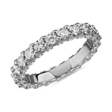Bella Vaughan for Blue Nile Roma Diamond Wedding Ring in Platinum (1.63 ct. tw.) - G/VS2