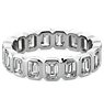 Bezel Emerald Diamond Eternity Ring in 14k White Gold (2.46 ct. tw.)