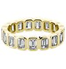 Bezel Emerald Diamond Eternity Ring in 14k Yellow Gold (2.46 ct. tw.)