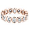 Bezel Oval Eternity Band in 14k Rose Gold (2.10 ct. tw.)