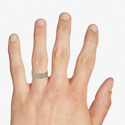 Top view of Ring on a hand