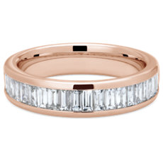 NEW Channel Set Baguette Diamond Ring in 18k Rose Gold (0.96 ct. tw.)