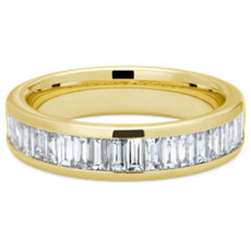 NEW Channel Set Baguette Diamond Ring in 18k Yellow Gold (0.96 ct. tw.)
