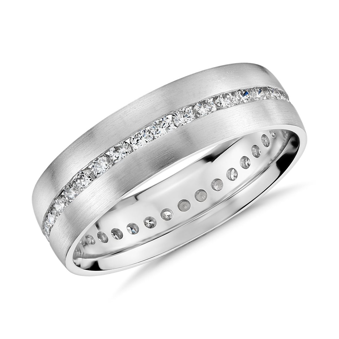 Channel-Set Diamond Eternity Ring in Platinum (6mm)