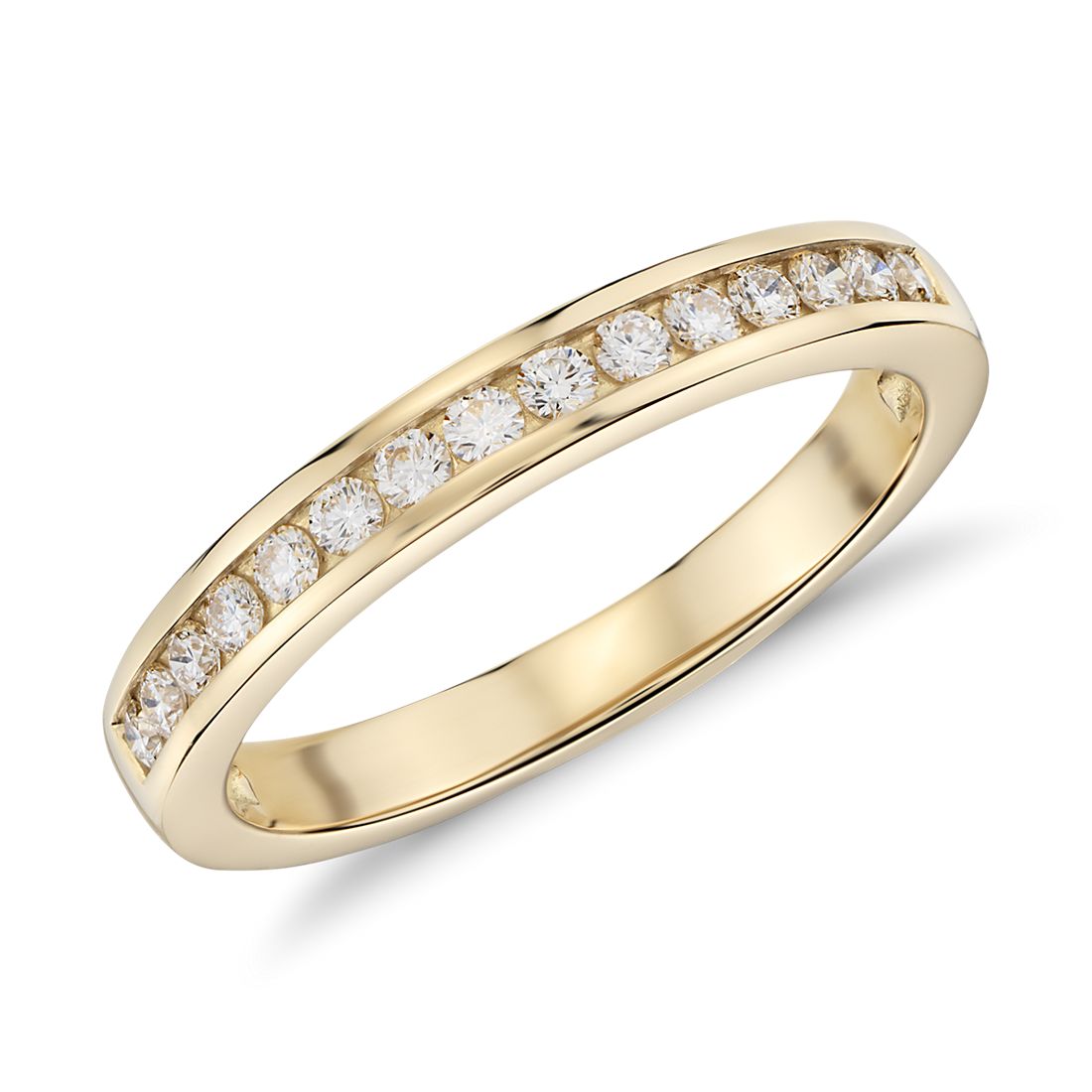 Channel Set Diamond Ring in 18k Yellow Gold (0.24 ct. tw.)