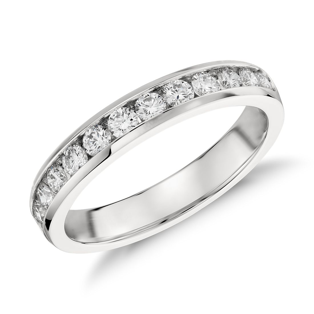 slogan Wild Voorzichtig Channel Set Diamond Ring in Platinum (1/2 ct. tw.) | Blue Nile