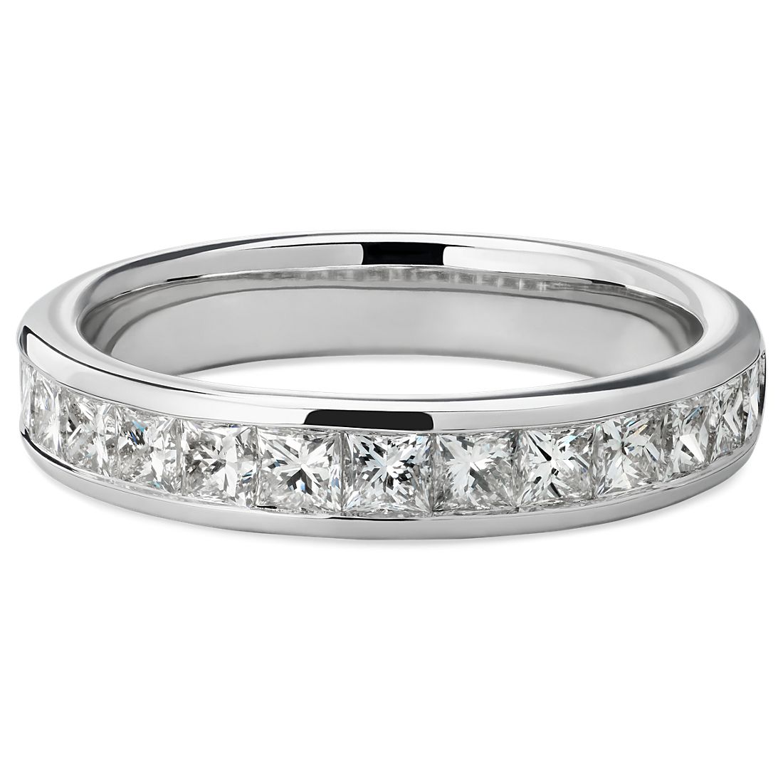 Channel Set Princess Diamond Ring in Platinum (1 ct. tw.)