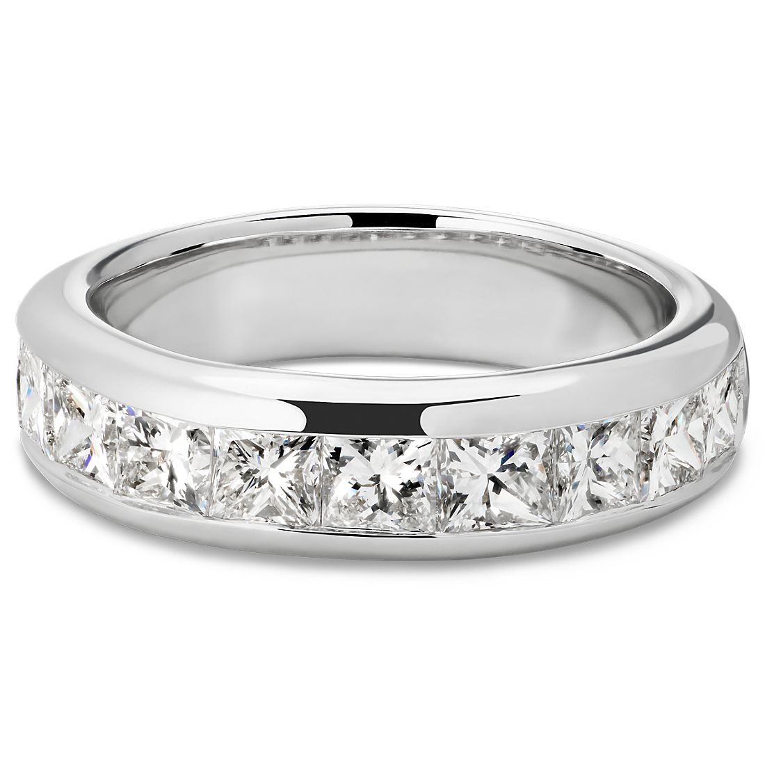 Channel Set Princess Diamond Ring in Platinum (2 ct. tw.)