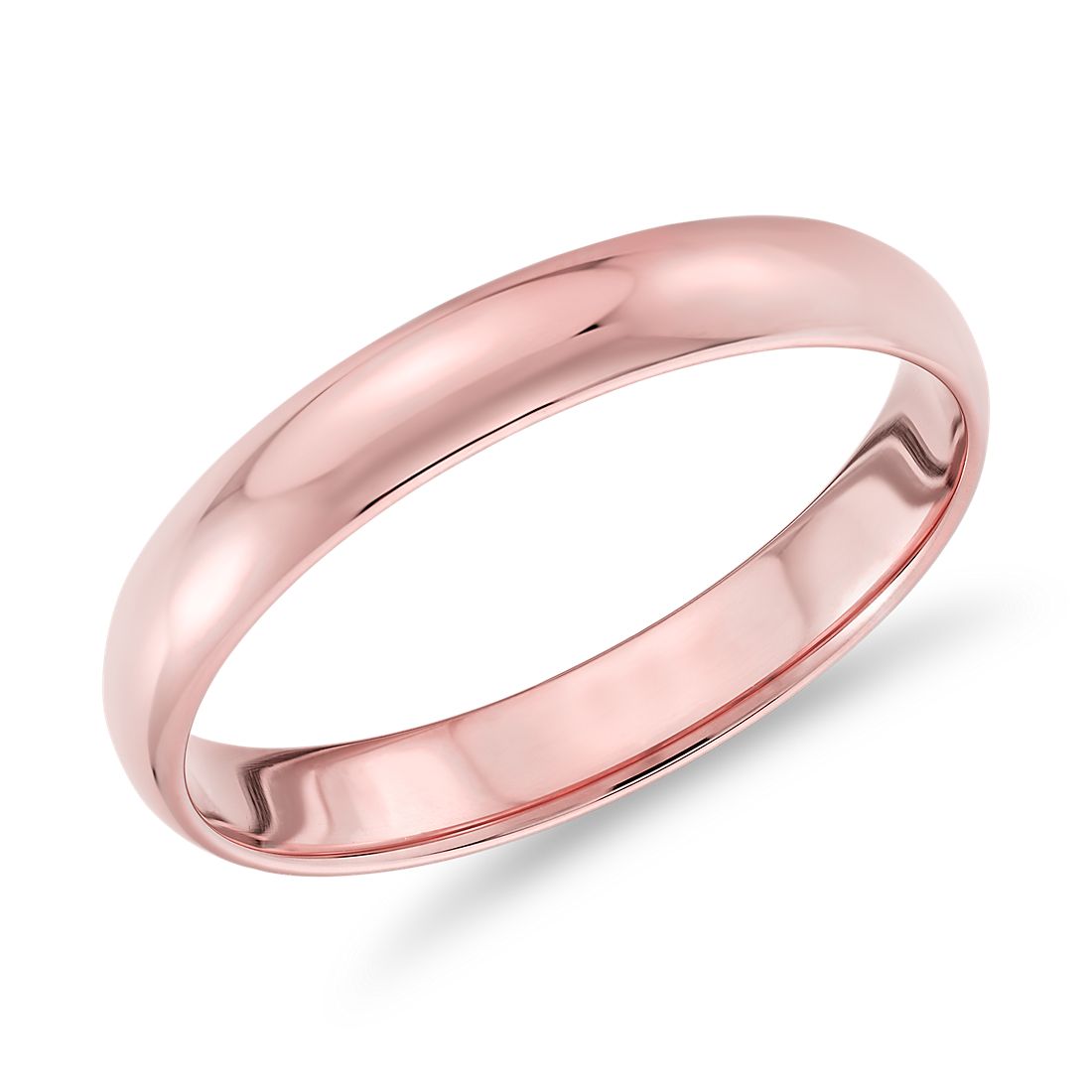 Classic Wedding Ring in 14k Rose Gold (3 mm)