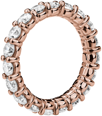 Side profile view of ring