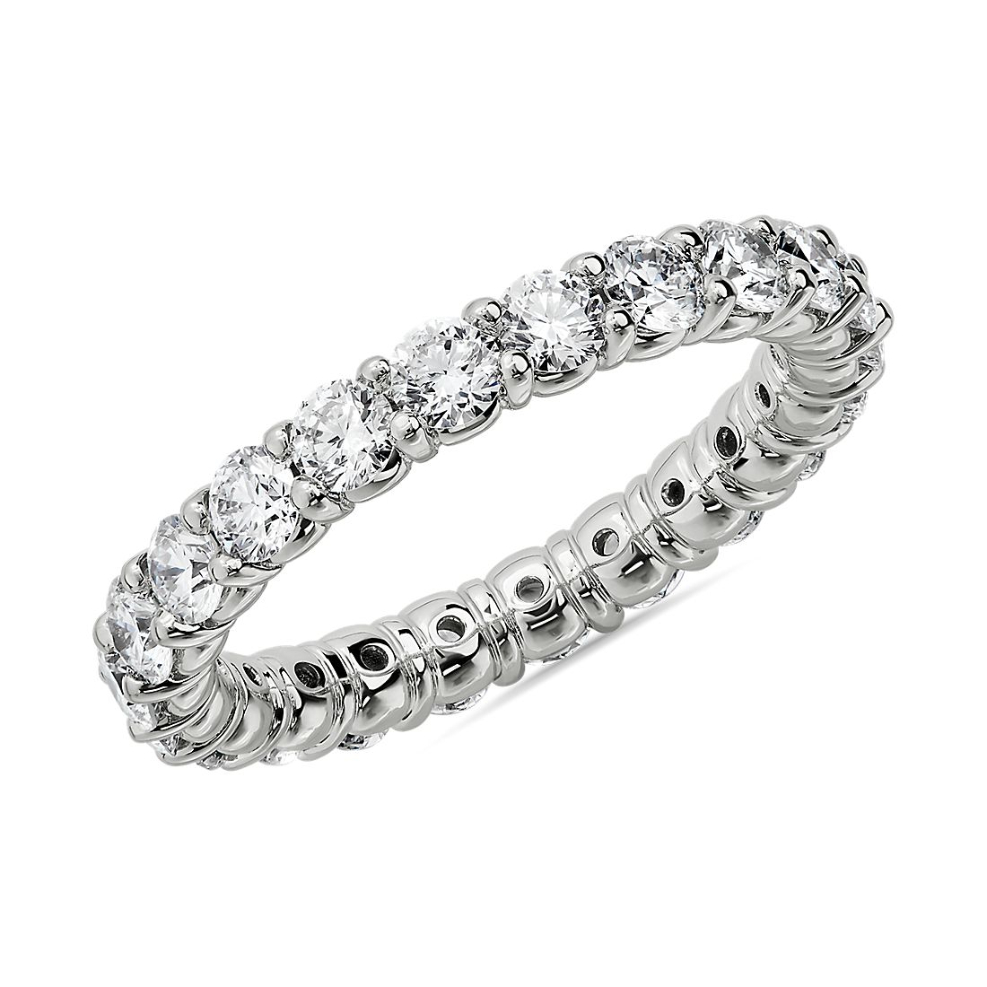 Comfort Fit Round Brilliant Diamond Eternity Ring in 14k White Gold (1.80 ct. tw.)