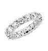 Comfort Fit Round Brilliant Diamond Eternity Ring in 18k White Gold (5 ct. tw.)