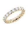 Comfort Fit Round Brilliant Diamond Eternity Ring in 18k Yellow Gold (3 ct. tw.)