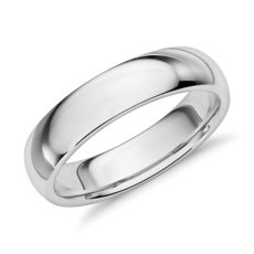 Comfort Fit Wedding Ring in Platinum (5mm)