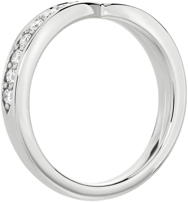 Side profile view of ring