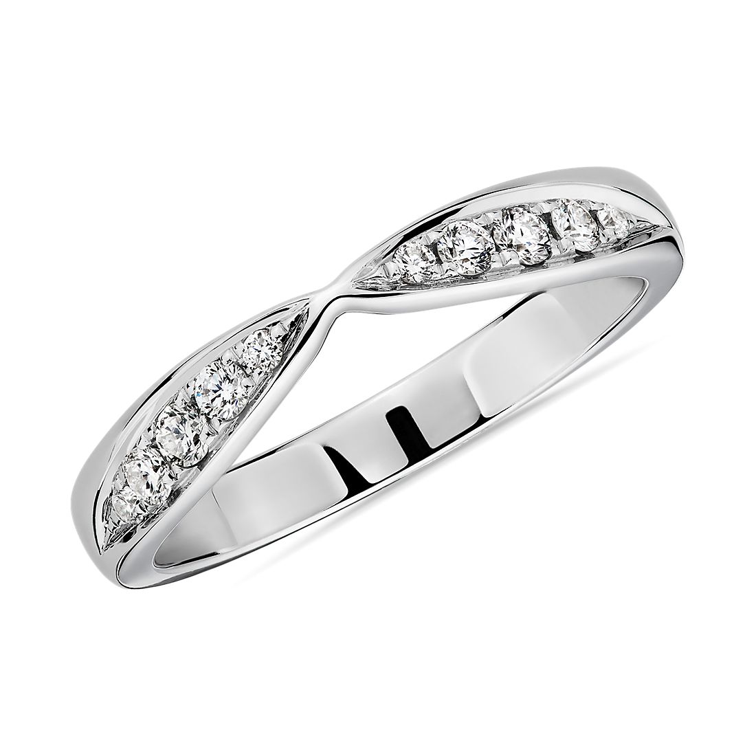 Unity Diamond Female Ring in 14k White Gold (1/6 ct. tw.)