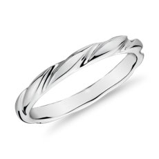 Swirl Female Ring in Platinum (1.5mm)