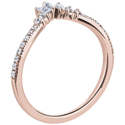 Side profile view of ring