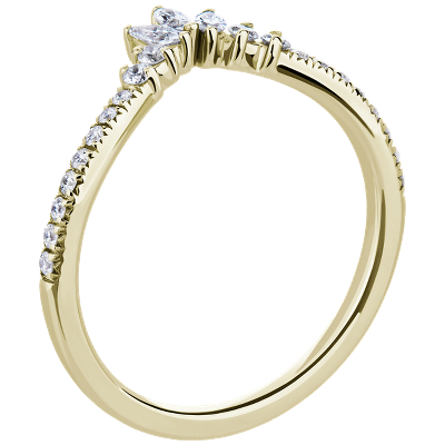 Side profile view of ring