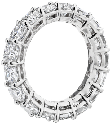 Side profile view of ring