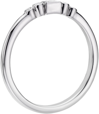 Side profile view of ring