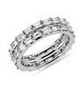 East-West Two Row Baguette Diamond Eternity Ring in 14k White Gold (2.84 ct. tw.)