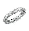 East-West Oval Diamond & Pavé Profile Eternity Ring in 14k White Gold (3 1/2 ct. tw.)