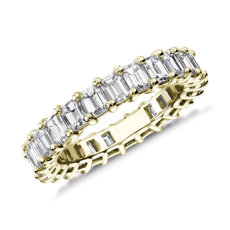 Emerald Cut Diamond Eternity Ring in 18k Yellow Gold (3.0 ct. tw.)