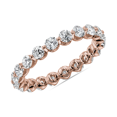 Floating Diamond Eternity Band in 14k Rose Gold (1.50 ct. tw.)