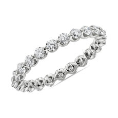 Floating Diamond Eternity Band in 14k White Gold (1 ct. tw.)