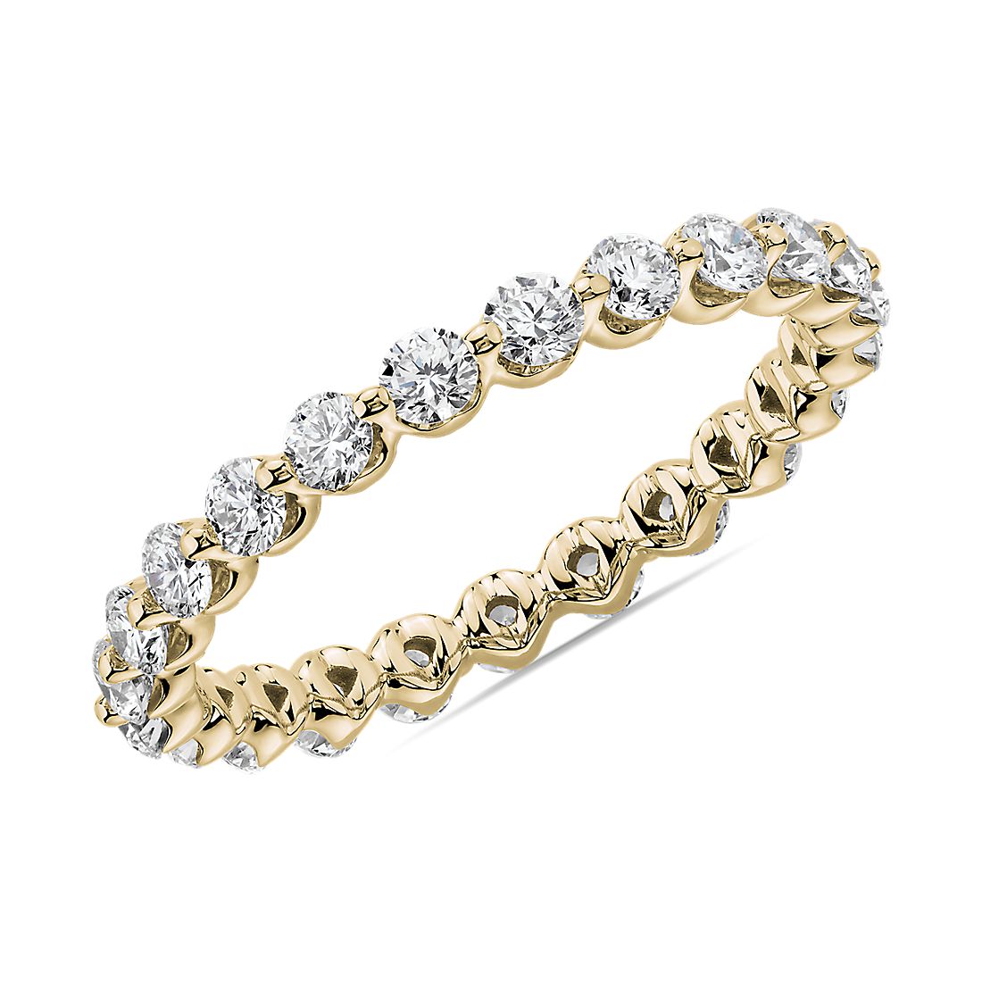 Floating Diamond Eternity Band in 14k Yellow Gold (1 ct. tw.)