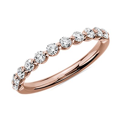 Floating Diamond Wedding Ring in 14k Rose Gold (0.50 ct. tw.)