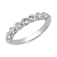 Floating Diamond Wedding Ring in Platinum (0.96 ct. tw.)