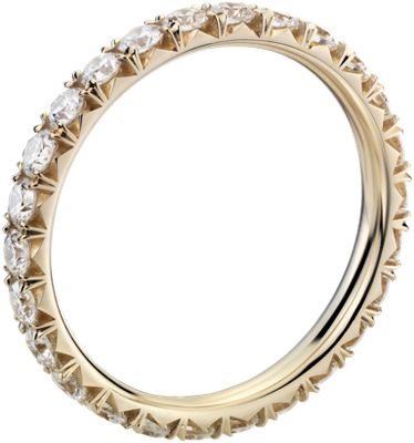 Side profile view of ring
